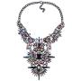 NABROJ Fashion Chunky Statement Necklace Crystal Bib Collar Choker Novelty Costume Jewelry for Women with Gift Box 2 Colors 1 Pc