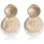 Vintage Double Layered Two Tone Dangle Drop Basic Earrings for Women