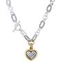 UNY Fashion Trendy Pendants Antique Pendant Heart Cable Wire Desinger Inspired Women Charms Necklace Gift