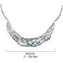Paz Creations ♥925 Sterling Silver Blue Topaz Statement Necklace