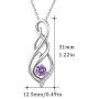 Mother Day Gift Clearance Infinity Necklace for Women S925 Sterling Silver Infinity Jewelry I Love You Forever Pendant Necklace Gifts for Women 18+2 Inch with Gift Box