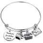 TIIMG Secretary Gift Administrative Assistant Bracelet Thank You for All That You Do Bracelet Coworker Leaving Gift Retirement Gift for Her
