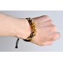 BYONDEVER Feng Shui Pixiu Bracelet Color Change 14K Plated Adjustable Handmade Braided Rope Lucky Jewelry