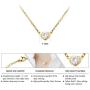 555Jewelry Womens Stainless Steel Heart CZ Engraved Round Disc Pendant Necklace