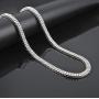 HH Bling Empire Iced Out Baguette Diamond Tennis Chain for Men Silver Gold Plated 16 18 20 24 30 Inches