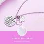 Melix Home Inspirational Gifts Necklaces You are Braver Than You Believe Initial Letter Necklace for Girls Women Birthday Graduation Gift Encouragement Jewelry