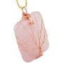 SUNYIK Oblong Stone Tree of Life Pendant Necklace for Women Men, Handmade Copper Wire Wrapped Jewelry,Healing Chakra