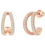 PAVOI 14K Gold Plated Sterling Silver Split Hoop Huggie Earrings in Rose Gold, White Gold and Yellow Gold PAVOI 14K Gold Plated Sterling Silver Split Hoop Huggie Earrings in Rose Gold, White Gold and Yellow Gold