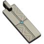 Hawaiian Jewelry Austaras Austars Bar Necklace with Turquoise Stone