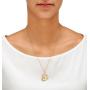 Military Pendant Necklace 14k Gold-Plated 20''