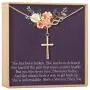 Thinking of You Gift Necklace: Inspirational Quote, Condolence, Cancer, Infinity Cross (rose-gold-plated-brass, NA) Thinking of You Gift Necklace: Inspirational Quote, Condolence, Cancer, Infinity Cross (rose-gold-plated-brass, NA)