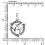 WithLoveSilver 925 Sterling Silver Celtic Triquetra Ouroboros Serpent Hoop Snake Infinity Pendant