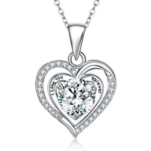 Shahd Love Heart Birthstone Pendant Necklaces for Women with 5A Cubic Zirconia Mothers Day Jewelry Gift Birthday Gift for Mom Women Wife Girls Her Shahd Love Heart Birthstone Pendant Necklaces for Women with 5A Cubic Zirconia Mothers Day Jewelry Gift Birthday Gift for Mom Women Wife Girls Her