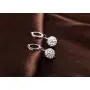 Mandio 925 Sterling Silver Crystal 10/12mm Disco Ball Earrings, Dangle Drop Earrings for Women/Girls