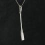 FashionJunkie4Life Sterling Silver Long Rowing Oar Pendant Necklace, 18'' Chain, Scull Sweep Crew