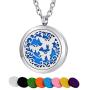 JAOYU Diffuser Necklace for Women Essential Oil Diffuser Aromatherapy Pendant Stainless Steel Necklaces Animal Jewelry Gifts