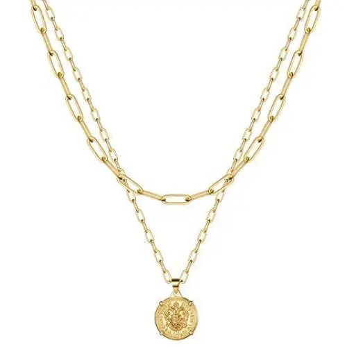 Turandoss Dainty Gold Choker Necklaces for Women - 14K Gold Plated Handmade Medallion Snake Link Chain Cross Star Moon Adjustable Simple Choker Necklaces for Women Jewelry Turandoss Dainty Gold Choker Necklaces for Women - 14K Gold Plated Handmade Medallion Snake Link Chain Cross Star Moon Adjustable Simple Choker Necklaces for Women Jewelry