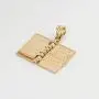 Religious Jewelry by FDJ Polished 10k Gold 3D Holy Bible Book w/Lords Prayer Pendant Necklace