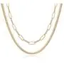 Hidepoo Gold Layered Necklaces for Women, 14K Gold Plated Dainty Coin Pendant Choker Necklace Herringbone Snake Necklace Paperclip Chain Layered Necklaces for Women Jewelry Gifts