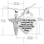 YFN 925 Sterling Silver Caduceus Angel Nursing Themed Pendant Necklace 18''