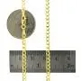 Nuragold 10k Yellow Gold 3mm Solid Cuban Curb Link Chain Pendant Necklace, Mens Womens Lobster Lock 16'' 18'' 20'' 22'' 24'' 26'' 28'' 30'' Nuragold 10k Yellow Gold 3mm Solid Cuban Curb Link Chain Pendant Necklace, Mens Womens Lobster Lock 16'' 18'' 20'' 22'' 24'' 26'' 28'' 30''