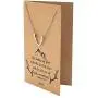 Quan Jewelry Deer Antler Pendant Gemini Necklace, Birthday Gifts for Women, Animal Handmade Jewelry Gift with Inspirational Quote on Greeting Card Quan Jewelry Deer Antler Pendant Gemini Necklace, Birthday Gifts for Women, Animal Handmade Jewelry Gift with Inspirational Quote on Greeting Card