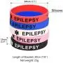 PROSTEEL Medical Alert ID Bracelet Waterproof, Custom Engrave Text Available, 7.8'' Comfortable Soft Silicone Wristbands Wholesale 1/5/10/30/50/100 pcs PROSTEEL Medical Alert ID Bracelet Waterproof, Custom Engrave Text Available, 7.8'' Comfortable Soft Silicone Wristbands Wholesale 1/5/10/30/50/100 pcs