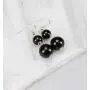 SP Sophia Collection Womens Glossy Pearl Polished Crossover Necklace & Earrings Set SP Sophia Collection Womens Glossy Pearl Polished Crossover Necklace & Earrings Set
