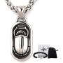 GUNGNEER Stainless Steel Scarab Pendant Egyptian Eye of Horus Necklace Health Protection Amulet Talisman Jewelry