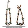 Hawaiian Leis Kukui Nut Beads Necklaces with Cowrie Shell for Men and Women 28'' Adjustable Assorted Color Lei