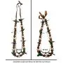 Hawaiian Leis Kukui Nut Beads Necklaces with Cowrie Shell for Men and Women 28'' Adjustable Assorted Color Lei