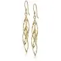 Sterling Silver Linear Swirl French Wire Earrings Sterling Silver Linear Swirl French Wire Earrings