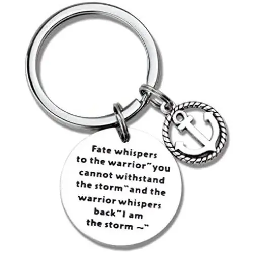 Kivosiiviz Encouragement Keychain Inspirational Gifts I am The Storm Fate Whispers to The Warrior Keyring Motivating Keychain Kivosiiviz Encouragement Keychain Inspirational Gifts I am The Storm Fate Whispers to The Warrior Keyring Motivating Keychain