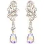 BriLove Womens Wedding Bridal Crystal Floral Scroll Chandelier Dangle Earrings BriLove Womens Wedding Bridal Crystal Floral Scroll Chandelier Dangle Earrings