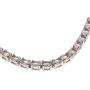Colleen Lopez Oval Morganite Sterling Silver Line Real Gemstone Classic Gift Bracelet Jewelry
