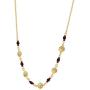 In Season Jewelry 18k Gold Plated St Benedict Medal Necklace Evil Eye Protection Simulated Azabache 17''