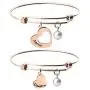 KUIYAI Mother Daughter Necklace Set of 2 Matching Heart Mom and Me Jewelry