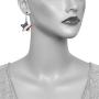 PammyJ American Flag Star Dangle Earrings