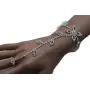 TFJ Women Fashion Jewelry Hand Chain Wrist Bracelet Flower Slave Ring Floral Beads Silver TFJ Women Fashion Jewelry Hand Chain Wrist Bracelet Flower Slave Ring Floral Beads Silver