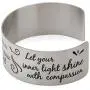 Vera Viva She Has Fire in Her Soul and Grace in Her Heart Inspirational Cuff Bracelet, Stainless Steel, Adjustable Fit Vera Viva She Has Fire in Her Soul and Grace in Her Heart Inspirational Cuff Bracelet, Stainless Steel, Adjustable Fit