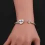 Zuo Bao Simple Heartbeat Cuff Bracelet Nurse Bracelet Stethoscope Bracelet Gift for Nurse Doctor