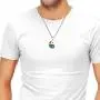 Jakob Miller Rainbow Necklace and Bracelet Set Stainless Steel Dog Tag Pendant Necklace and Handmade Magnet LGBT Pride Leather Bracelet for Unisex