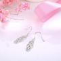 Sllaiss 925 Sterling Silver Celtic Knot Dangle Earrings Good Luck Irish Celtic Knot Vintage Drop Earrings Celtic Jewelry for Women
