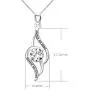 ALOV Jewelry Sterling Silver Always My Sister Forever My Friend Love Cubic Zirconia Pendant Necklace ALOV Jewelry Sterling Silver Always My Sister Forever My Friend Love Cubic Zirconia Pendant Necklace