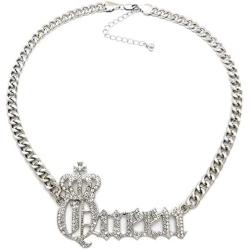 GWOOD Crown Queen Necklace with Crystal Rhinestones, or Earrings