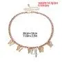 Doubnine Butterfly Necklace Choker Bling Iced CZ Tennis Chain Jewelry Gift for Women Girls (pink) Doubnine Butterfly Necklace Choker Bling Iced CZ Tennis Chain Jewelry Gift for Women Girls (pink)