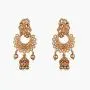 Tarinika Mara Gold-Plated Indian Jewelry Set with Necklace and Earrings - White Red Tarinika Mara Gold-Plated Indian Jewelry Set with Necklace and Earrings - White Red
