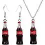 TUSHUO Fashion Creative Simulation Cola Earrings for Minimalist Women Gift Jewelry TUSHUO Fashion Creative Simulation Cola Earrings for Minimalist Women Gift Jewelry