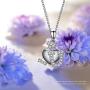 J.NINA ✦I Love You✦ Jewelry Gifts for Women Jewelry Necklace With Crystals Fashion Heart Pendant Necklace Gift for Women With a Luxury Packaging