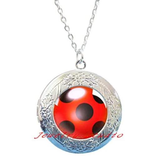 Ladybug Charm Ladybug Locket Necklace Ladybird Design Bug Locket Necklace Ladybird Locket Necklace Silver Bug Locket Necklace Ladybird Jewellery Ladybug Jewellery-HZ00256